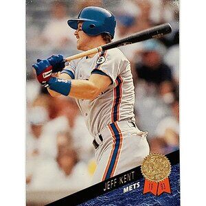 JEFF KENT ROOKIE 1993 LEAF #185, METS, GIANTS, HALL OF FAME (HOF)!